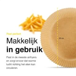 Vivid Green Airfryer Bakpapier - 100 Stuks - Wegwerpbakjes - Geschikt Voor Airfryer XL En XXL - 20 CM -Merkloos Winkel 1200x1200 5490