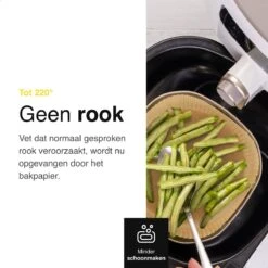 Vivid Green Airfryer Bakpapier - 100 Stuks - Wegwerpbakjes - Geschikt Voor Airfryer XL En XXL - 20 CM -Merkloos Winkel 1200x1200 5493