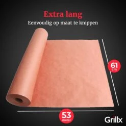 GrillX Butcher Paper - 53 Meter - Professioneel Slagerspapier - Natuurlijk Slagers Papier - BBQ Accesoires -Merkloos Winkel 1200x1200 5512