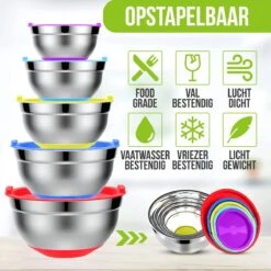 Strex Mengkommen Set 5 Delig - RVS - Mengkom Met Deksel - Beslagkom Met Deksel 10 Strex Mengkommen Set 5 Delig - RVS - Mengkom Met Deksel - Beslagkom Met Deksel -Merkloos Winkel 1200x1200 5546
