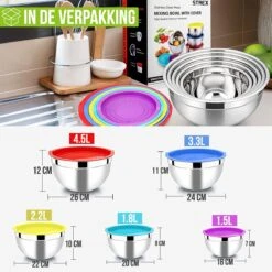 Strex Mengkommen Set 5 Delig - RVS - Mengkom Met Deksel - Beslagkom Met Deksel 14 Strex Mengkommen Set 5 Delig - RVS - Mengkom Met Deksel - Beslagkom Met Deksel -Merkloos Winkel 1200x1200 5549