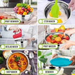 Strex Mengkommen Set 5 Delig - RVS - Mengkom Met Deksel - Beslagkom Met Deksel 15 Strex Mengkommen Set 5 Delig - RVS - Mengkom Met Deksel - Beslagkom Met Deksel -Merkloos Winkel 1200x1200 5550