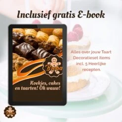 Broba Taart Decoratie Set - Bakset Met Taartzaag - Glaceermes Paletmes - Spuitzak Met Spuitmondjes - Siliconen Pannenlikker En Bakkwast - Herbruikbaar - Bakset - Bakken Spullen - Bakspullen -Merkloos Winkel 1200x1200 5557
