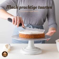 Broba Taart Decoratie Set - Bakset Met Taartzaag - Glaceermes Paletmes - Spuitzak Met Spuitmondjes - Siliconen Pannenlikker En Bakkwast - Herbruikbaar - Bakset - Bakken Spullen - Bakspullen -Merkloos Winkel 1200x1200 5564