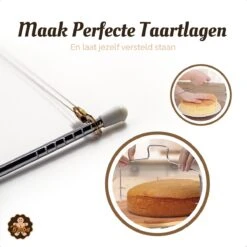 Broba Taart Decoratie Set - Bakset Met Taartzaag - Glaceermes Paletmes - Spuitzak Met Spuitmondjes - Siliconen Pannenlikker En Bakkwast - Herbruikbaar - Bakset - Bakken Spullen - Bakspullen -Merkloos Winkel 1200x1200 5565