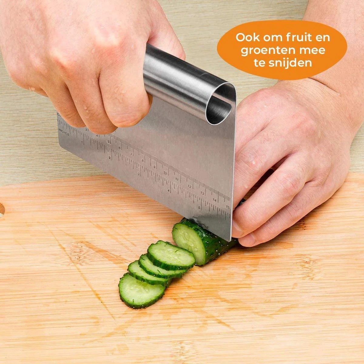 Merkloos Deegsnijder - Deegschraper - Deegsteker - Deegkrabber - Gladstrijker - Keukenschraper - RVS - Inclusief Maateenheden 3 Merkloos Deegsnijder - Deegschraper - Deegsteker - Deegkrabber - Gladstrijker - Keukenschraper - RVS - Inclusief Maateenheden - Afbeelding 3