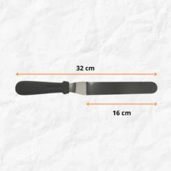 Orange85 Paletmes - Glaceermes - Gebogen - Bakken - 32cm - Zwart - RVS En Kunststof - Gladstrijker - Smeermes - Taart -Merkloos Winkel 1200x1200 5607