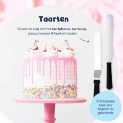 Perow Taart Decoratie Set - 108 Delig - Bakset Kinderen - Taart & Cupcake Versiering - Draaibaar Taartplateau + Herbruikbare Spuitzak + Cupcake Vormpjes -Merkloos Winkel 1200x1200 5624