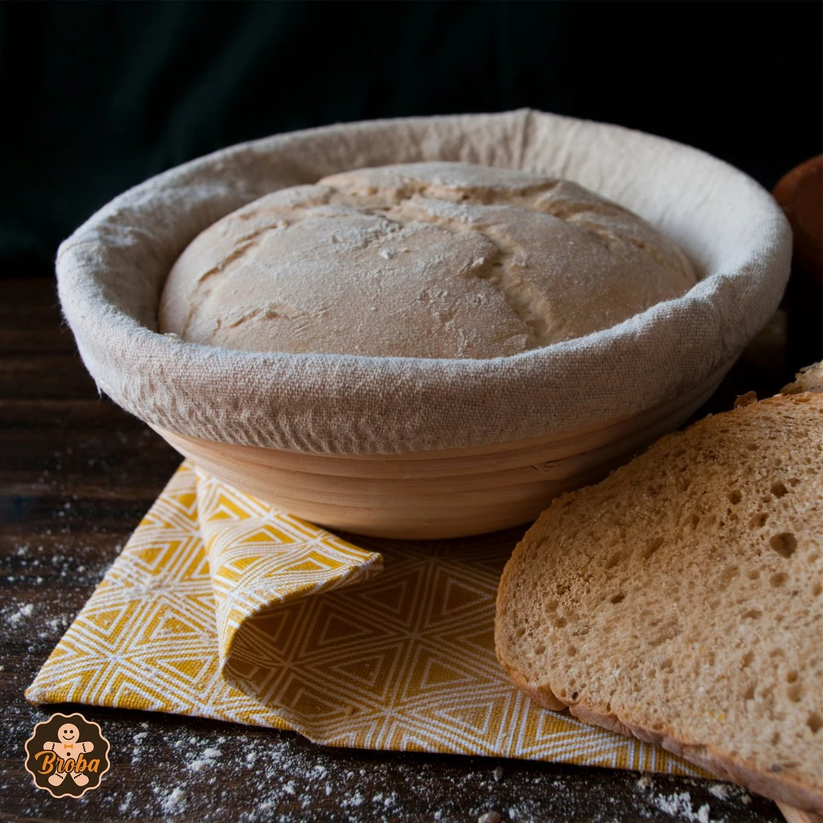 Broba Rijsmandje Rond Met Deegkleed – Rattan Broodvorm 4 Broba Rijsmandje Rond Met Deegkleed – Rattan Broodvorm - Afbeelding 4