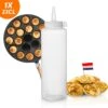 Merkloos Innovaland Doseerfles 23cl - Knijpfles - Voor Beslag, Sauzen, Dressing - Beslagspuit - Garneerfles - Beslagfles - Doseerfles Poffertjes