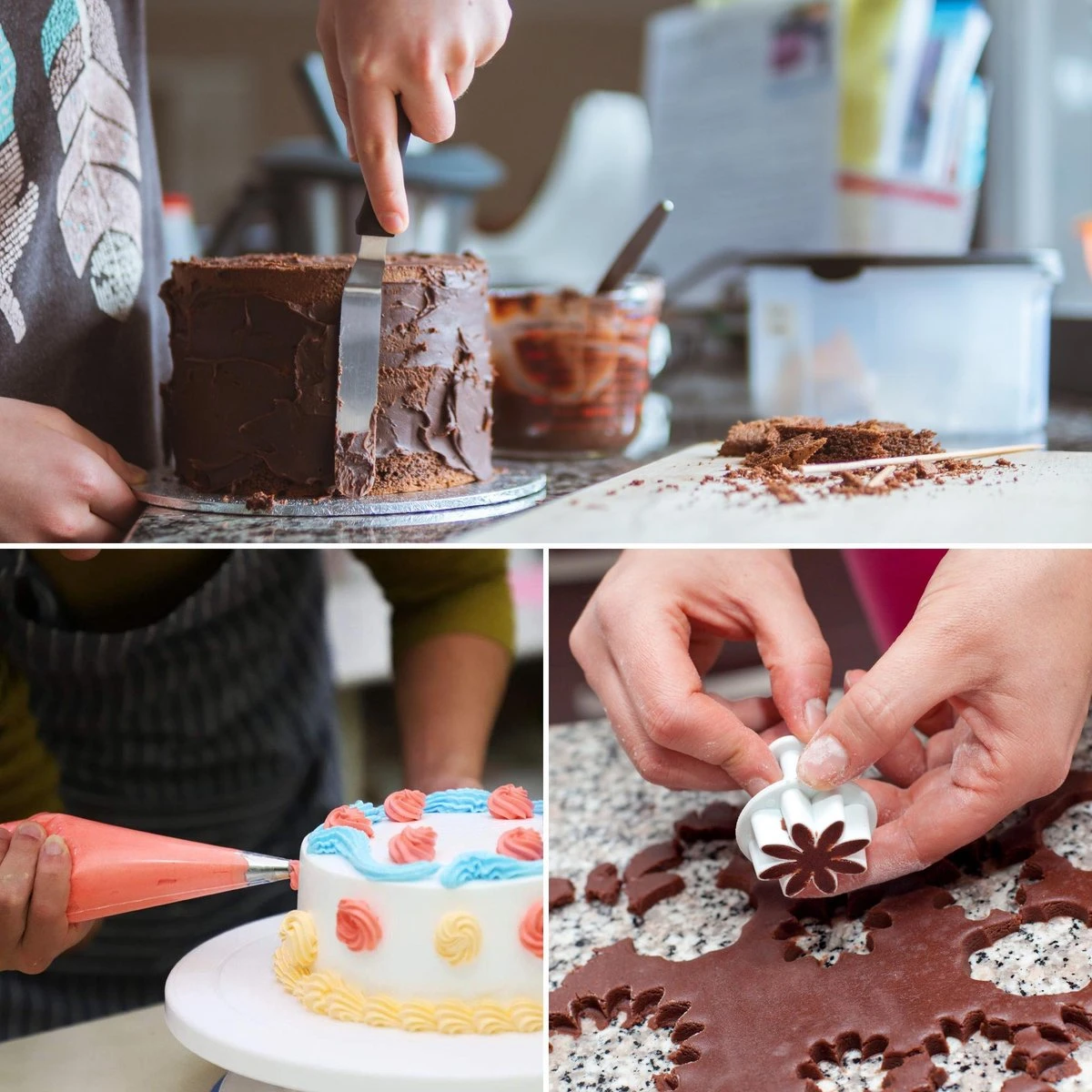 Deleca 144st Taart Maken Decoratie Set Met Wegwerp Spuitzakken & RVS Spuitmondjes - Cake Versieren - Draaibaar Taartplateau - XXL 6 Deleca 144st Taart Maken Decoratie Set Met Wegwerp Spuitzakken & RVS Spuitmondjes - Cake Versieren - Draaibaar Taartplateau - XXL - Afbeelding 6