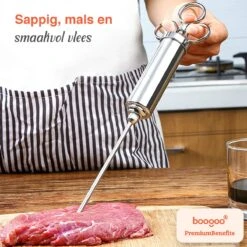 BooGoo® – Professionele RVS Marinade Injectiespuit Deluxe – Marinade Injector Inclusief Tas En Accessoires – Vlees Injectiespuit – Marinade Spuit - Marinade Kwast – BBQ Injectie Spuit Accesoires -Merkloos Winkel 1200x1200 5730