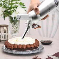 Robuuste Kwaliteit Slagroomspuit 0,5L (stalen Mondstuk) - Keizer RVS - Slagroomspuit Aluminium - Crèmespuit - Garneerspuit - Slagroomapparaat -Merkloos Winkel 1200x1200 5734