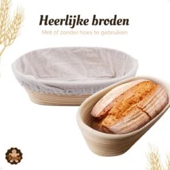 Broba Rijsmand Ovaal Met Deegkleed – Broodmand Riet - Brood Bakken Spullen 22 Broba Rijsmand Ovaal Met Deegkleed – Broodmand Riet - Brood Bakken Spullen -Merkloos Winkel 1200x1200 5758