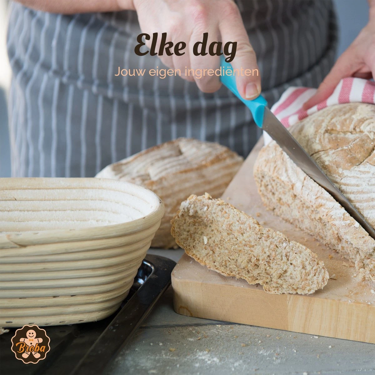 Broba Rijsmand Ovaal Met Deegkleed – Broodmand Riet - Brood Bakken Spullen 19 Broba Rijsmand Ovaal Met Deegkleed – Broodmand Riet - Brood Bakken Spullen - Afbeelding 19