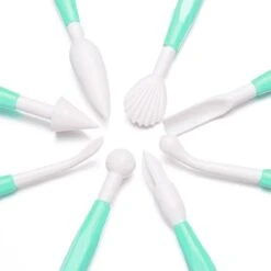 Merkloos 8-Delig Modelleer Sticks Met 16 Verschillende Vormen - Shape Sculpting Fondant Tool Set - Cake Gereed - Taartdecoratie Gereedschap - Modelleer Gereedschappen - Modelleren Fondant -Merkloos Winkel 1200x1200 5776