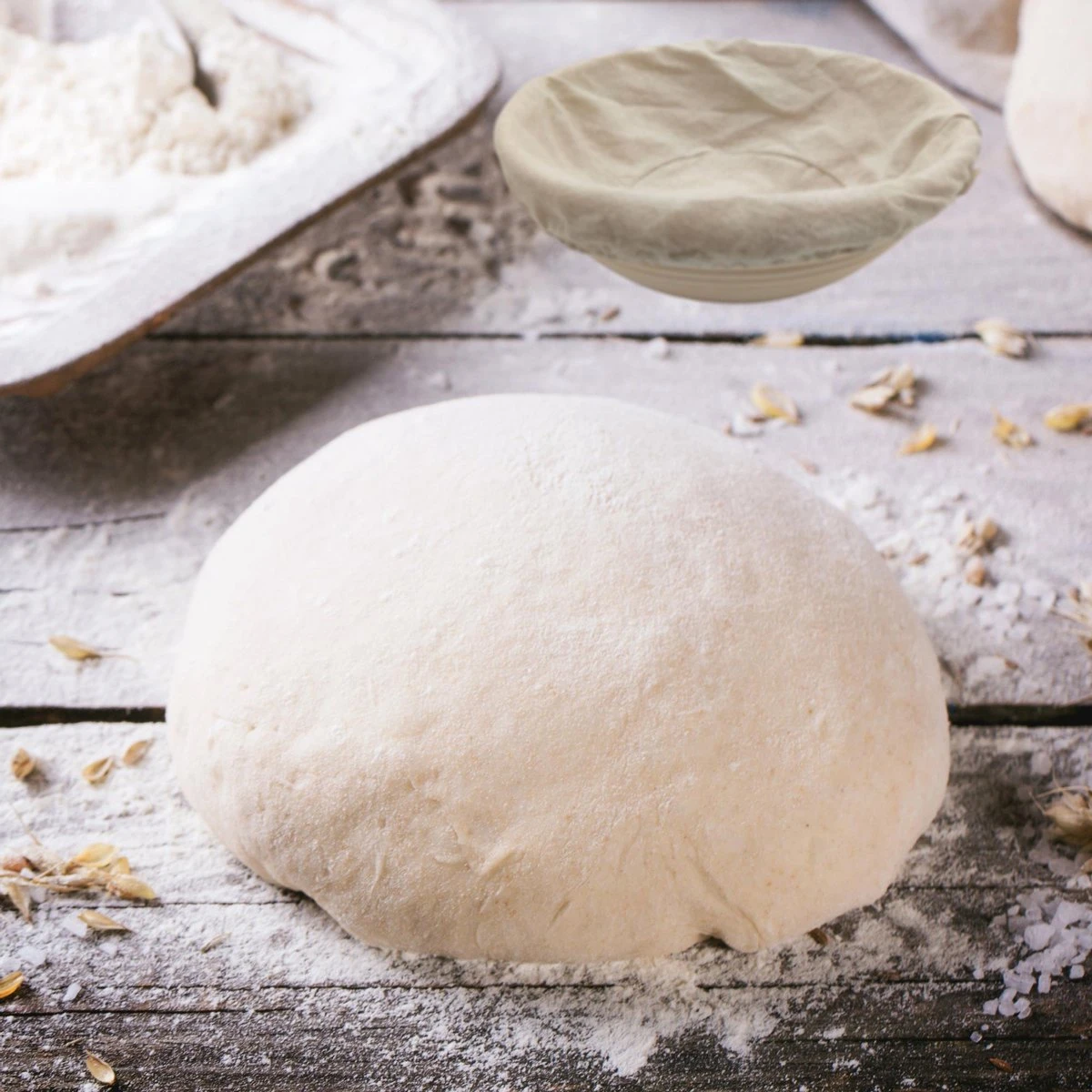 ML Kitchen Rijsmandje - Inclusief Deegmesje En Deegkleed - Rijsmand Banneton - Zuurdesem - Ø 23 Cm 4 ML Kitchen Rijsmandje - Inclusief Deegmesje En Deegkleed - Rijsmand Banneton - Zuurdesem - Ø 23 Cm - Afbeelding 4