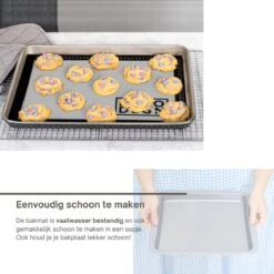 Siliconen Bakmat Ovenmat Deegmat | 2-pack 40x30 | Anti Kleef Bakpapier | Zwart -Merkloos Winkel 1200x1200 5839