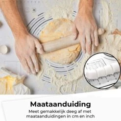 Bondoo Deegmat 70x50cm - Silicone - Zwart - Inclusief Deegschraper -Merkloos Winkel 1200x1200 5876