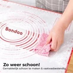 Bondoo Deegmat 70x50cm - Silicone - Zwart - Inclusief Deegschraper -Merkloos Winkel 1200x1200 5879
