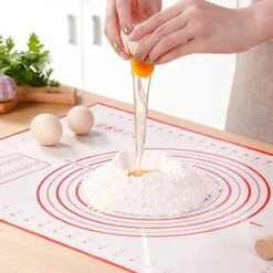 Bondoo Deegmat 50x40cm - Silicone - Rood - Inclusief Deegschraper -Merkloos Winkel 1200x1200 5888