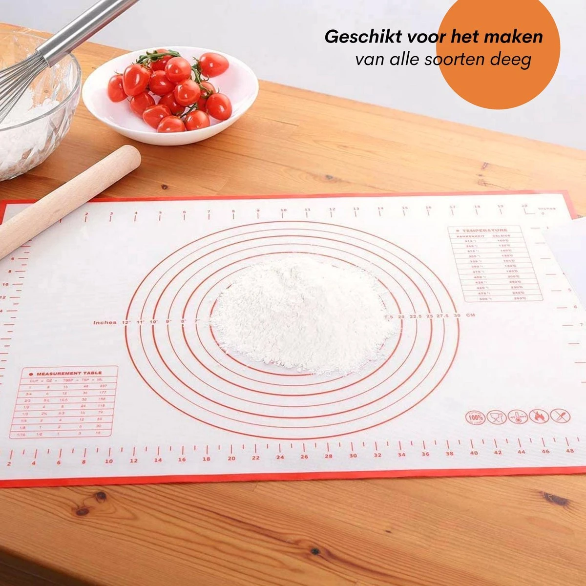 Merkloos Deegmat - Bakmat - Ovenmat - Bakken - Koken - BPA Vrij - Herbruikbaar - 1 Stuk 9 Merkloos Deegmat - Bakmat - Ovenmat - Bakken - Koken - BPA Vrij - Herbruikbaar - 1 Stuk - Afbeelding 9