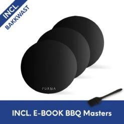 Bakmat & BBQ Accesoires Ovenmat Barbecue Anti-Kleef - 3 Stuks Deegmat Mat - Incl. Bakkwast - FURNA®