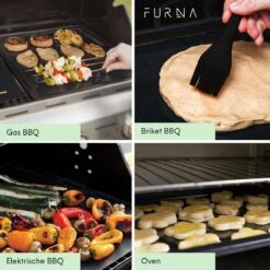 Bakmat & BBQ Accesoires Ovenmat Barbecue Anti-Kleef - 3 Stuks Deegmat Mat - Incl. Bakkwast - FURNA® -Merkloos Winkel 1200x1200 5943