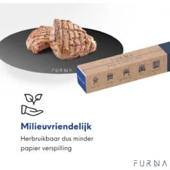 Bakmat & BBQ Accesoires Ovenmat Barbecue Anti-Kleef - 3 Stuks Deegmat Mat - Incl. Bakkwast - FURNA® -Merkloos Winkel 1200x1200 5944