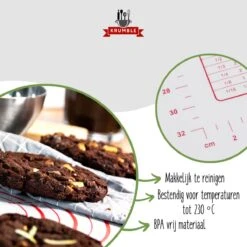 Siliconen Bakmat 60 X 40 Cm | Anti-slip En Anti-kleef Oven- En Patisseriemat | Hygienisch En Afwasbaar -Merkloos Winkel 1200x1200 5948