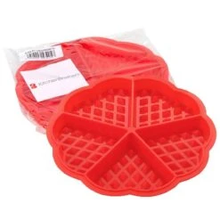 Merkloos Siliconen Wafelvorm / Wafelijzer – Hartvorm - Rood -Merkloos Winkel 1200x1200 5974