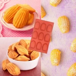 Merkloos FLOOQ - Madeleine Bakvorm - BPA Vrij - Anti-aanbaklaag - Siliconen - Roodbruin - 9 Stuks -Merkloos Winkel 1200x1200 5979