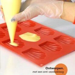 Merkloos FLOOQ - Madeleine Bakvorm - BPA Vrij - Anti-aanbaklaag - Siliconen - Roodbruin - 9 Stuks -Merkloos Winkel 1200x1200 5981