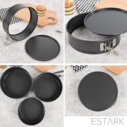 ESTARK® 3-Delige Ronde RVS Oven Bakvorm - Springvorm Set - Bak Vorm Voor Oven - Bakblik Taartvorm - Voor Het Bakken Van Cake Taarten Quiche - Cakevorm - Quichevorm - Taartblik Ring Metalen Ovenvorm - Rond - Ovenbakvorm 23/26/28cm - Set Van 3 22 ESTARK® 3-Delige Ronde RVS Oven Bakvorm - Springvorm Set - Bak Vorm Voor Oven - Bakblik Taartvorm - Voor Het Bakken Van Cake Taarten Quiche - Cakevorm - Quichevorm - Taartblik Ring Metalen Ovenvorm - Rond - Ovenbakvorm 23/26/28cm - Set Van 3 -Merkloos Winkel 1200x1200 5986