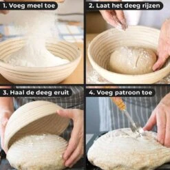 Merkloos Rijsmandje - Inc. Gratis Deegkleed - Ø 23 Cm - Rijsmand - Banneton - Rijsmandje Rond - Kerstcadeau - Voor Mannen - Voor Vrouwen - Kerst Cadeau Voor Man - Vrouw - Cadeautjes -Merkloos Winkel 1200x1200 6015