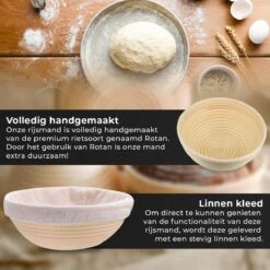 Merkloos Rijsmandje - Inc. Gratis Deegkleed - Ø 23 Cm - Rijsmand - Banneton - Rijsmandje Rond - Kerstcadeau - Voor Mannen - Voor Vrouwen - Kerst Cadeau Voor Man - Vrouw - Cadeautjes -Merkloos Winkel 1200x1200 6016