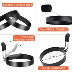 BOTC Bakvormen Set Van 2 - Rond - Ø7,5 Cm - Ei Ring - Ei Bakvorm - Eivorm - Bakring - Eirring - Eiring - Ei Bakken -Merkloos Winkel 1200x1200 6044