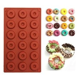 Mini Donut Vorm - Mal Voor Mini Donuts Voor Gebak, Snoepjes Of Cake - 18stuks - Holy Moldy -Merkloos Winkel 1200x1200 6071