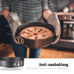 Bakiez® 6-delig Ronde Springvorm Set - Maten: Ø 28 / 26 / 24 / 22 / 20 / 18 Cm - Bakblik Rond - Taartvorm - Bakvorm - RVS - Anti Aanbaklaag -Merkloos Winkel 1200x1200 6101