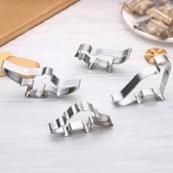 Merkloos Set Van 4 Koekjesvormen Dino RVS | Uitsteekvorm Voor Koekjes Bakken -Merkloos Winkel 1200x1200 6146