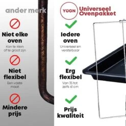 YUGN Oven Pakket – Universeel Rooster En Bakplaat Enorm Verstelbaar – Recept Voor Maken Van Heerlijke Gerechten - Met Gratis E-Book En Bakkwast -3 X 33 X 37-52 Cm 18 YUGN Oven Pakket – Universeel Rooster En Bakplaat Enorm Verstelbaar – Recept Voor Maken Van Heerlijke Gerechten - Met Gratis E-Book En Bakkwast -3 X 33 X 37-52 Cm -Merkloos Winkel 1200x1200 6243