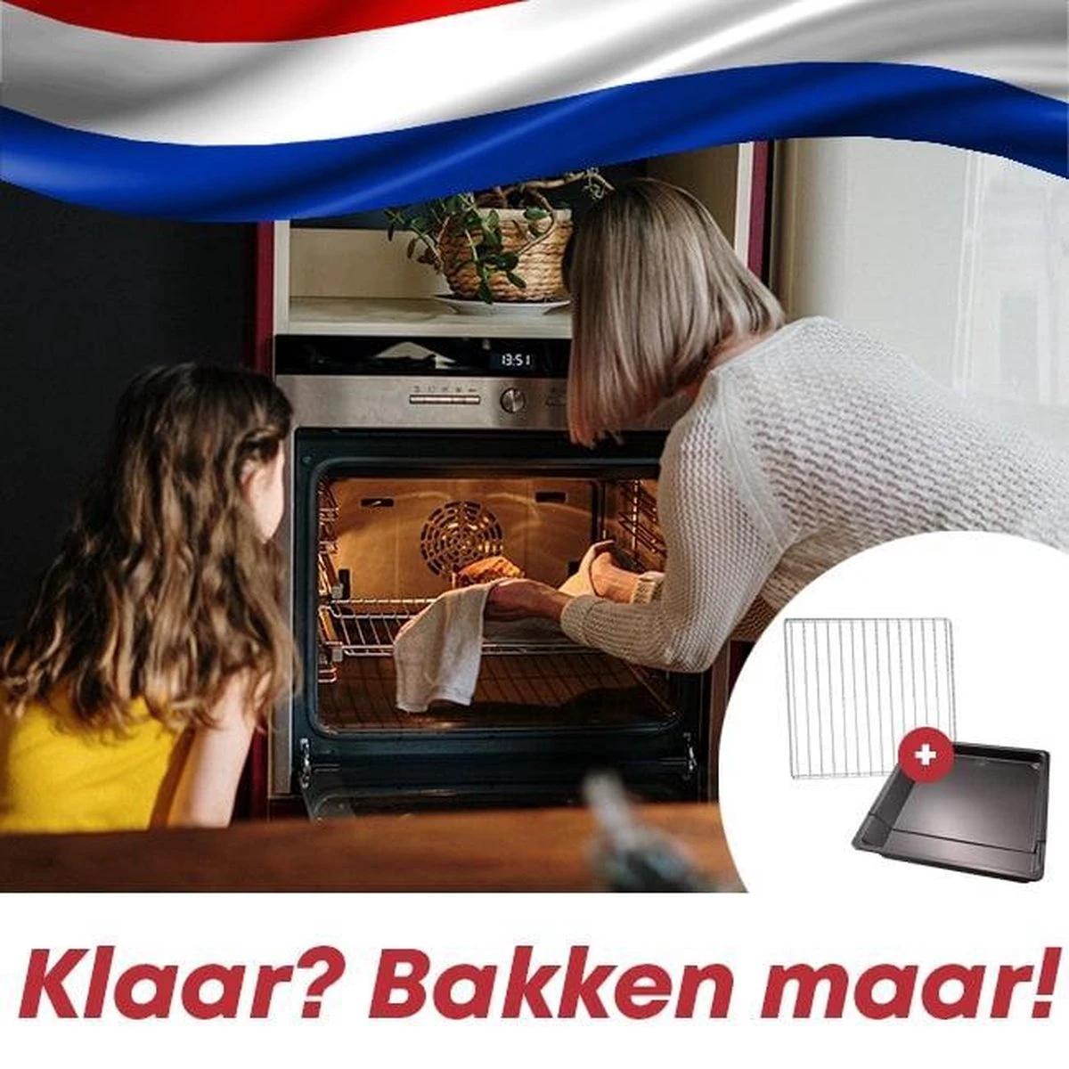 YUGN Oven Pakket – Universeel Rooster En Bakplaat Enorm Verstelbaar – Recept Voor Maken Van Heerlijke Gerechten - Met Gratis E-Book En Bakkwast -3 X 33 X 37-52 Cm 7 YUGN Oven Pakket – Universeel Rooster En Bakplaat Enorm Verstelbaar – Recept Voor Maken Van Heerlijke Gerechten - Met Gratis E-Book En Bakkwast -3 X 33 X 37-52 Cm - Afbeelding 7