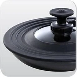 BK Universele Antispatdeksel 22-30 Cm - Glazen Deksel Met Siliconen Rand - Ontluchtingsknop -Merkloos Winkel 1200x1200 6248