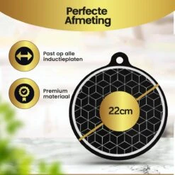 MostEssential Premium Inductie Beschermer - Inductie Mat - Kookplaat Beschermer - Panbeschermers - Inductie Matjes Rond - Anti-slip - Duurzaam - 4 Stuks -Merkloos Winkel 1200x1200 6271