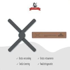 Krumble Pannenonderzetter / Opvouwbare Siliconen Pannenonderzetter / Pan Onderzetter / Pannenrooster -Opvouwbaar -Merkloos Winkel 1200x1200 6307