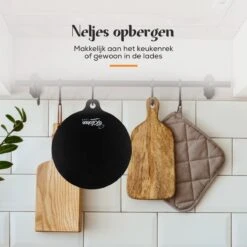KitchenLove Inductie Beschermer Mat - 4 Stuks - Afdekplaat Matjes Rond - Panbeschermers - Siliconen - Zwart -Merkloos Winkel 1200x1200 6313