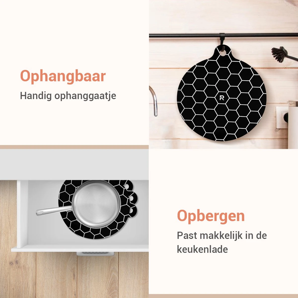 Prooven Inductie Beschermer Set Van 4 – Panbeschermer – Bescherming Inductie Kookplaat – Inductie Matjes Rond 4 Prooven Inductie Beschermer Set Van 4 – Panbeschermer – Bescherming Inductie Kookplaat – Inductie Matjes Rond - Afbeelding 4