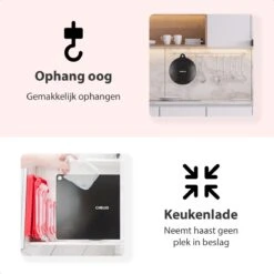 Chelio Inductie Beschermer Mat Voor Kookplaat 6x – Anti-slip & Bescherming Tot 240° - Afdekplaat Voor Kookplaat - Zwart -Merkloos Winkel 1200x1200 6335