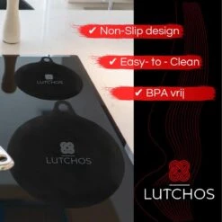 LUTCHOS Inductie Mat - 5 Stuks - Inductie Beschermer - Panbeschermer - Non Slip - Easy Clean - Beschermend Tot 250 ℃ - Ø: 22 Cm -Merkloos Winkel 1200x1200 6341