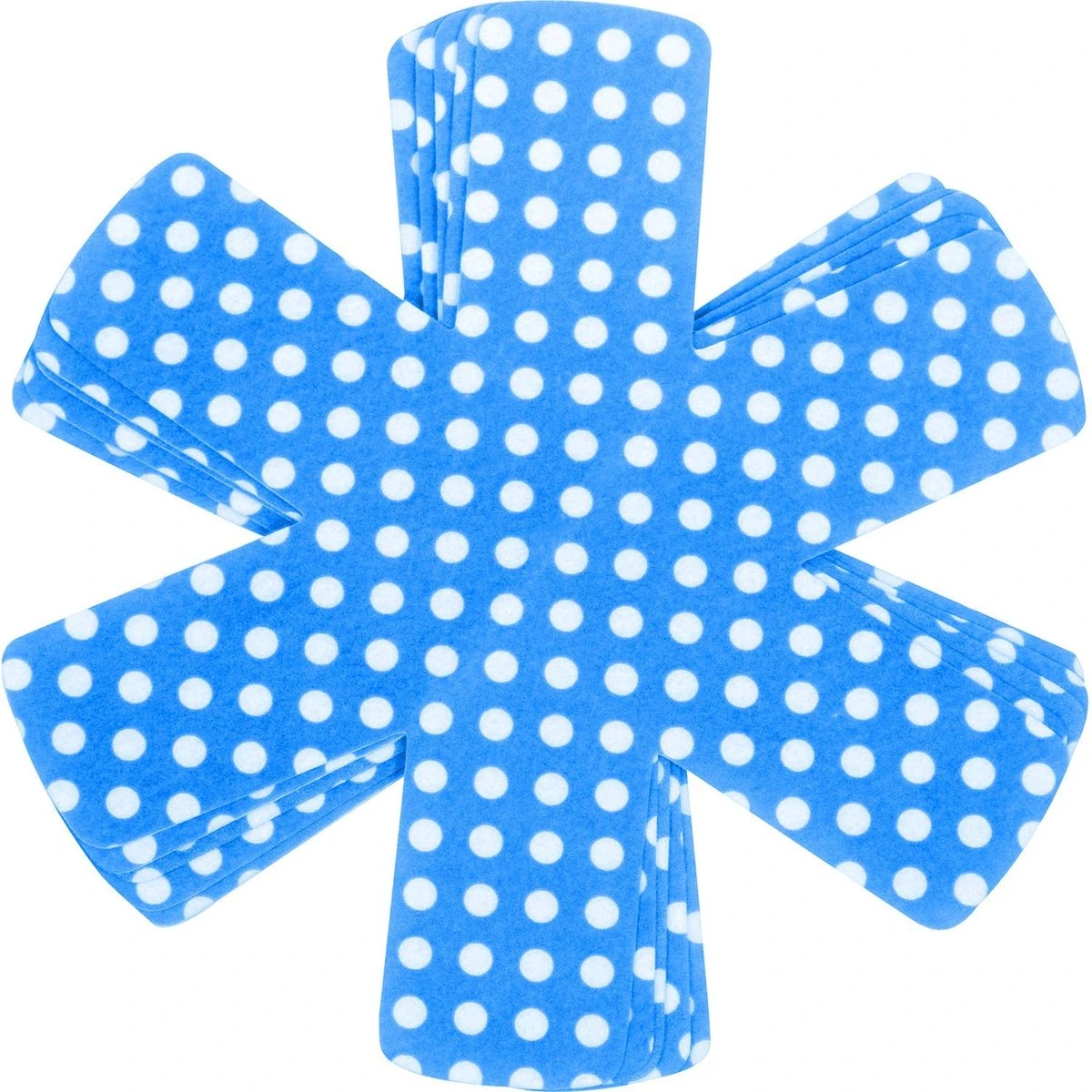 Chefarone Pannenbeschermers – Tussenleggers Pannen En Potten - Beschermingsmatten - Vilt - 5-delig - Blauw Wit 4 Chefarone Pannenbeschermers – Tussenleggers Pannen En Potten - Beschermingsmatten - Vilt - 5-delig - Blauw Wit - Afbeelding 4